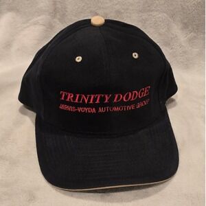 Trinity Dodge Jarvis Voyda Automotive Group Red Ram Logo Black Baseball Cap Hat